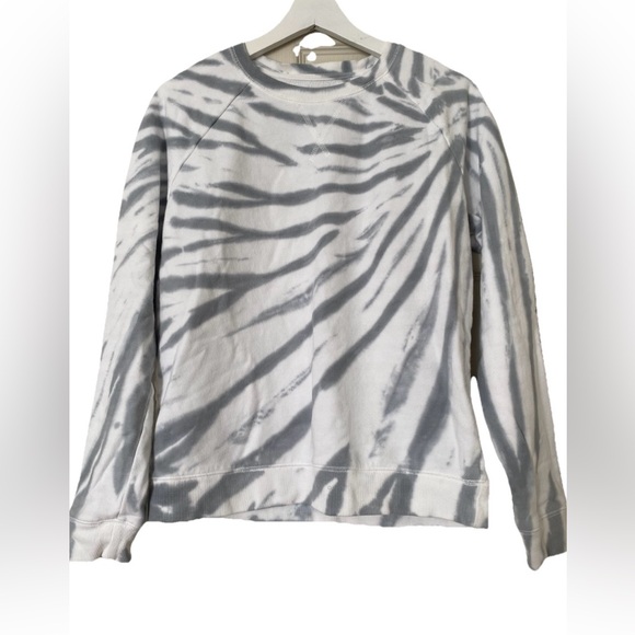 Lucky Brand Sweaters - Crewneck Sweater - Gray/White size S